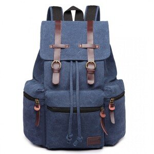 KONO plátený outdoorový batoh - navy - 18L