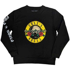 RockOff Unisex mikina  GUNS N' ROSES - CLASSIC LOGO - čierna Veľkosť: L