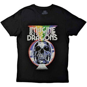 RockOff Imagine Dragons unisex tričko: SKULL - čierna Veľkosť: L