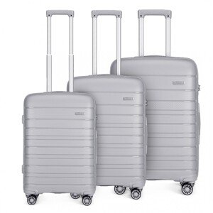 Sada troch cestovných kufrov Kono Elegant - sivá