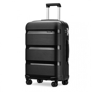 KONO Cestovný  kabínový kufor na kolieskach Classic Collection - čierny - 39L