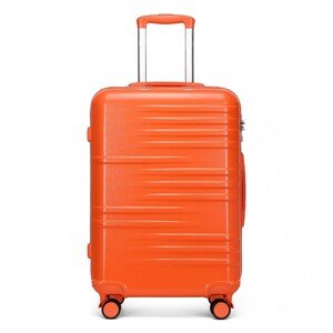 British Traveller odolný kufor ABS a PC - oranžový - 70L