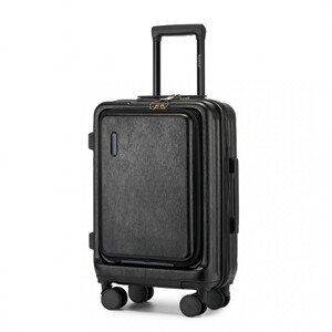 Kabínový kufor na kolieskach KONO ABS+PC - 35,8 L - čierny