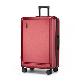Veľký pevný kufor na kolieskach KONO ABS+PC - 93.38 L - burgundy