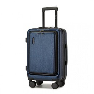 Kabínový kufor na kolieskach KONO ABS+PC - 35,8 L - modrý