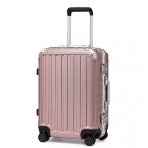 Supercase cestovný kufor s pevným hliníkovým rámom - nude - 42L