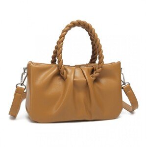 Miss Lulu elegantná crossbody kabelka - hnedá