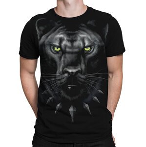 Liquid Blue Pánske bavlnené tričko King Panther Exotic Wildlife Veľkosť: L