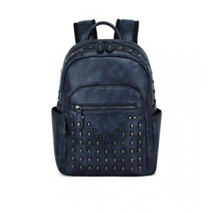Mestský batoh s lebkami Miss Lulu - navy - 11L