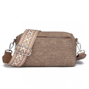 Miss Lulu Ethnic vodeodolná crossbody taška - hnedá