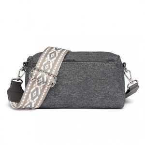 Miss Lulu Ethnic vodeodolná crossbody taška - sivá