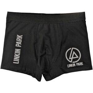 RockOff Pánske bavlnené boxerky Linkin park - čierne s logom Veľkosť: L