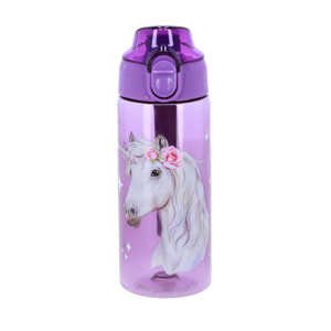 Bottle&More tritánová fľaša na vodu 500ml - jednorožec