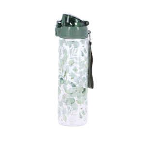 Bottle&More tritánová fľaša na vodu 700ml - zelené listy