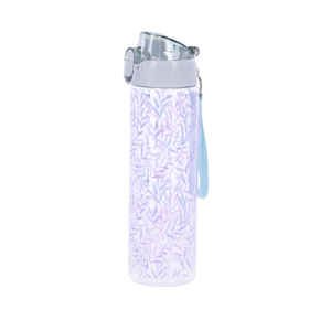 Bottle&More tritánová fľaša na vodu 700ml - fialové listy