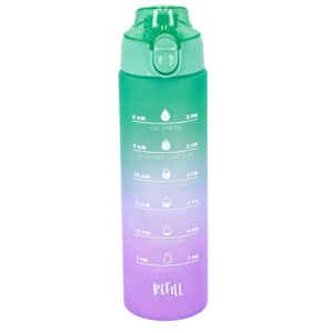 Bottle&More tritánová fľaša na vodu 700ml - tyrkysová/fialová