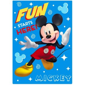 Disney Detská deka Mickey Mouse "ONLY ONE" -  modrá