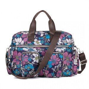 Multifunkčná cestovná taška s viacerými vreckami Kono Flower 12,5L - navy