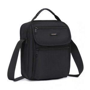 Odolná pánska crossbody taška Kono - čierna
