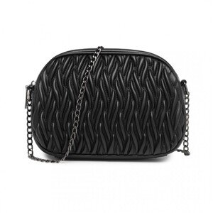 Dámska prešívaná crossbody kabelka Miss Lulu - čierna