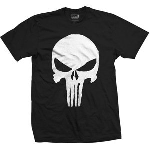 RockOff Bavlnené originálne tričko Punisher - čierne Veľkosť: L