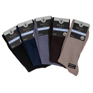 Star Socks bavlnené stretchové ponožky SET 5 - Pánske farebné Veľkosť: 39-42
