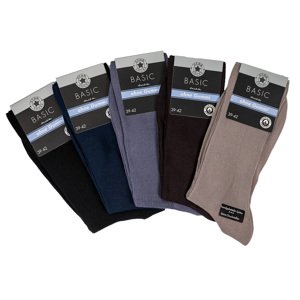 Star Socks bavlnené pánske ponožky SET 5 - farebné Veľkosť: 47-50