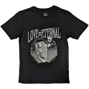 RockOff The Nightmare Before Christmas unisex tričko: JACK & SALLY LOVE IS ETERNAL - čierna Veľkosť: L