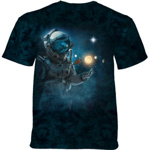 Pánske batikované tričko The Mountain - ASTRONAUT EXPLORER - modrá Veľkosť: XXXL