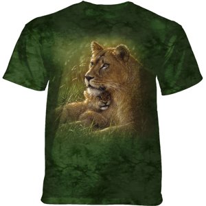 Pánske batikované tričko The Mountain -  Safe Haven - zelené Veľkosť: L