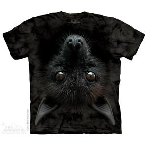 Pánske batikované tričko The Mountain -  Bat Head - čierna Veľkosť: M