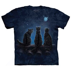 Pánske batikované tričko The Mountain - Chceme za hviezdami- modré Veľkosť: 4XL