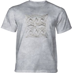 Pánske batikované tričko The Mountain -  Stone Knot- sivé Veľkosť: 4XL