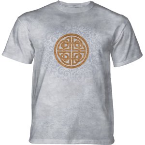 Pánske batikované tričko The Mountain - Celtic Knot- sivé Veľkosť: 4XL