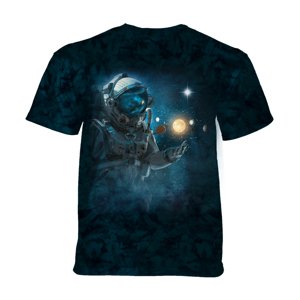 The Mountain Detské batikované tričko - ASTRONAUT EXPLORER - vesmír - modrá Veľkosť: M