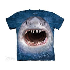 The Mountain Detské batikované tričko - Wicked Nasty Shark - modré Veľkosť: XL