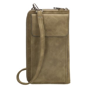 Dámska kabelka na telefón / peňaženka s popruhom cez rameno Beagles Rebelle - olivová - na výšku