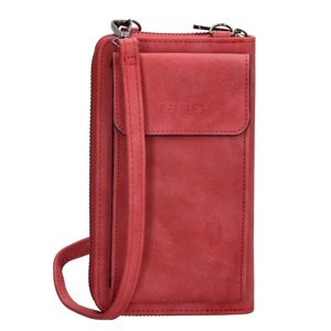 Dámska kabelka na telefón / peňaženka s popruhom cez rameno Beagles Rebelle - červená - na výšku
