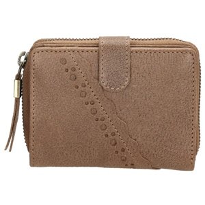 Micmacbags dámska menšia kožená peňaženka Marrakech - taupe