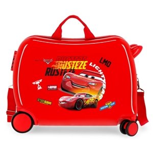 JOUMMABAGS Detský kufor na kolieskach - odrážadlo - Disney CARS RUSTEZE LIGHTYEAR 2