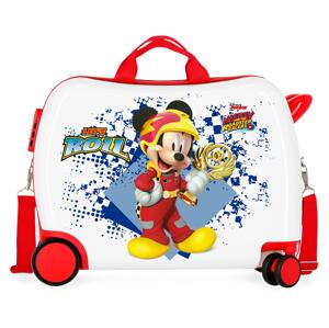 JOUMMABAGS Detský kufor na kolieskach - odrážadlo - Mickey Joy