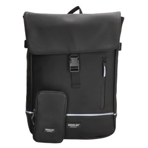 Beagles Originals unisex vodeodolný batoh s vreckom 15"- 21L - čierny