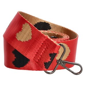 Beagles štýlový popruh na crossbody kabelku 25275K - srdiečka - červený