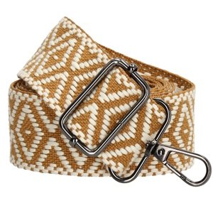 Beagles náhradný popruh na crossbody kabelku - hnedo biely