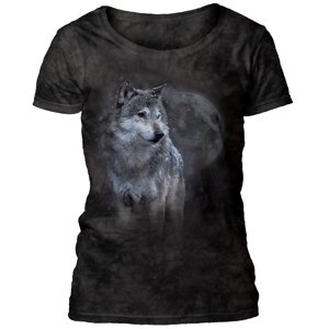 Dámske batikované tričko The Mountain - WINTER'S EVE - vlci Veľkosť: S
