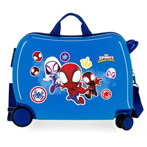 JOUMMABAGS Detský kufor na kolieskach - odrážadlo - Marvel Spidey Amazing Friends - 34L