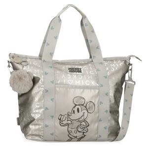 Disney Mickey Mouse 100 taška na rameno - šedá (strieborná) - 45 cm