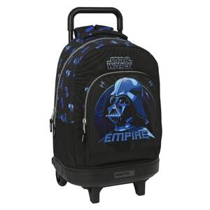 StarWars SAFTA Školský jednokomorový batoh na kolieskach Star Wars - čierno modrý - 33L