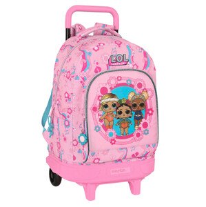 Safta LOL SURPRISE! "GLOW GIRL" dievčenský školský batoh na kolieskach - 33L