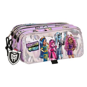 Safta MONSTER HIGH "BEST BOOS" trojkomorový školský peračník